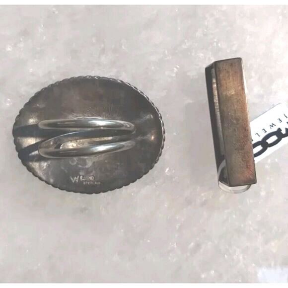 PHILMONT Scout Ranch STERLING SILVER Buffalo Tie BOLO & Pewter Belt Loop - Picture 2 of 7